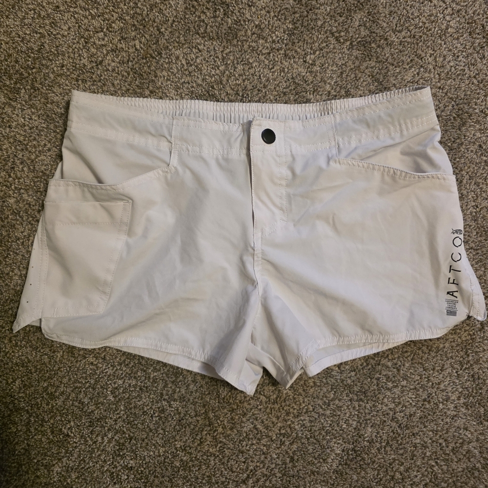 AFTCO Women's White Swim Shorts